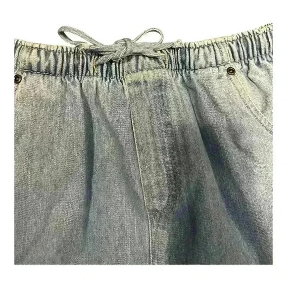 Blass Sport Light-Wash Denim Jean Skirt - Size 12 Petite, Stretch Waist - Picture 3 of 6